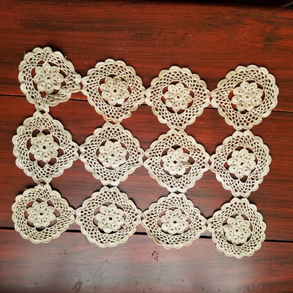 Hand made Crochet doily table runner - Picture 3 of 3